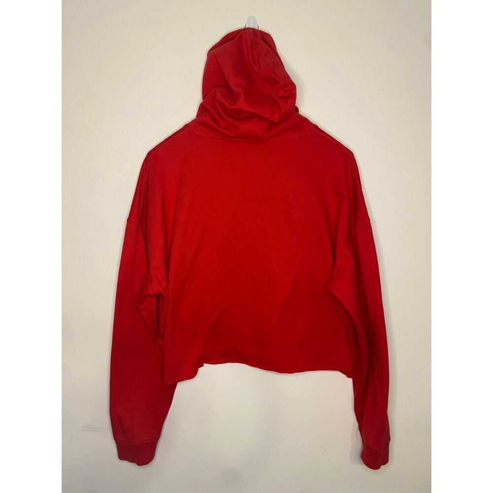 Disney Mickey Mouse Red Hooded Sweatshirt Boxy Cropped 3XL Plus Size Hoodie - Picture 9 of 12